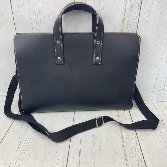 Vacavaliente Robb Vices Singapur U Exclusive Leather Briefcase - Picture 2 of 16